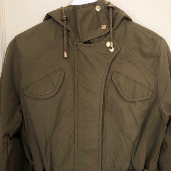 H&M Green Coat with Gold Accents Size XS - Picture 5 of 10